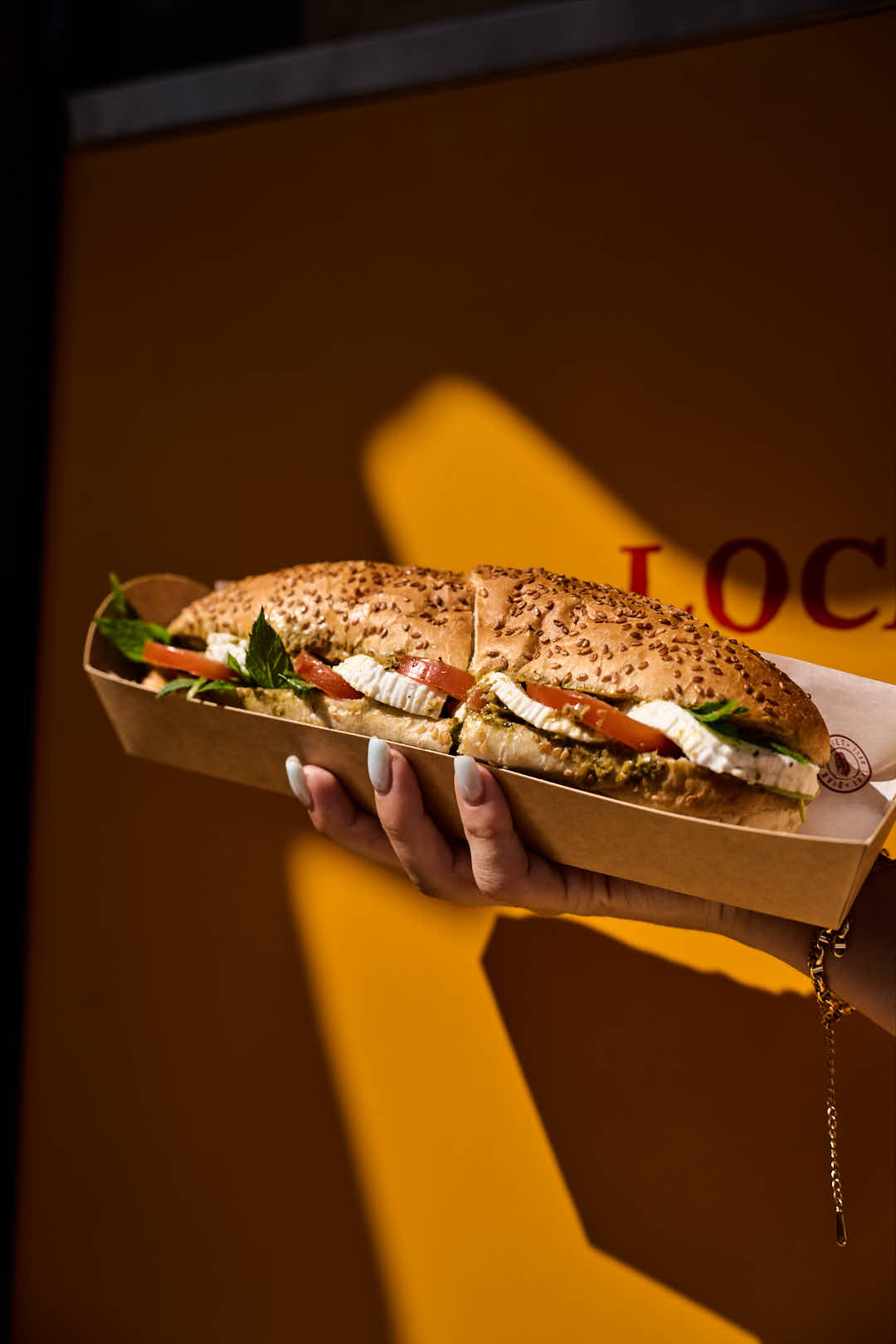 Gbejna & Pesto Baguette